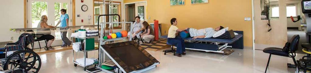 Your Rehabilitation Team As a patient in the Rehabilitation Center, you will work with a team of health professionals who are specially trained in rehabilitation and physical medicine.