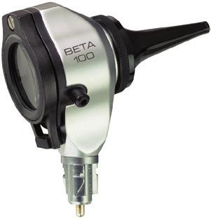 in an elegant all-metal instrument head. For use with reusable specula or UniSpec disposable specula. With tip-adaptor (B-000.11.