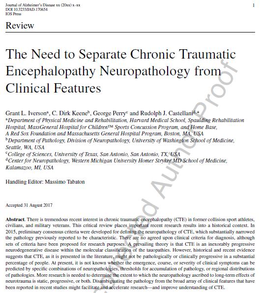At present, it is not known whether the emergence, course, or severity of clinical symptoms can be predicted by specific combinations of neuropathologies, thresholds for accumulation of pathology, or
