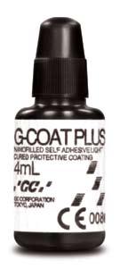Best ofboth Worlds G-COAT PLUS is a nano-filled self adhesive light cured protective coating for lamination strengthening and aesthetic enhancement of glass ionomer