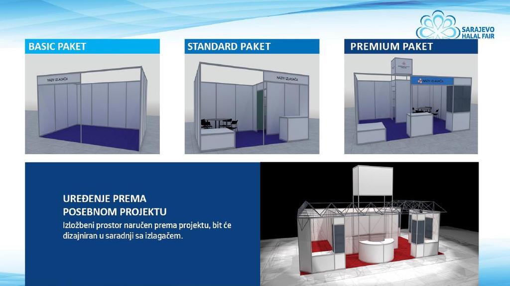BASIC PACKAGE STANDARD PACKAGE PREMIUM PACKAGE SPECIAL PROJECTS TAYLORED ARRANGEMENTS These presented booth packages refer to