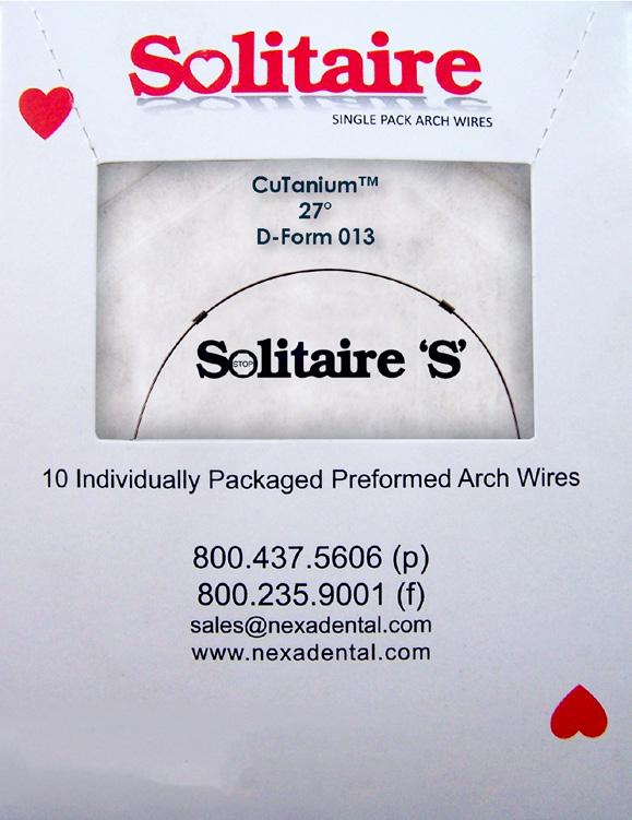 27 10 wires/pack Natural Natural Dimpled MINIMUM ORDER 5 BOXES PER ITEM # D-Form 1 Perform Solitaire 'S' Pre-Stopped D-Form 1 Solitaire S Pre-Stopped Perform 013 U 110.11 1114.02 140.