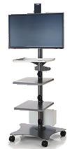 Medical cart SC-100 Fully assembled medical cart; mounts up to a 32 monitor Monitor, 32 OPM-100-32 32 HD monitor