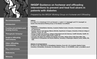 .offload with a non-removable knee-high device with an appropriate foot-device interface www.iwgdf.