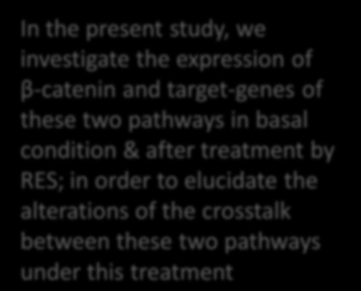 target-genes of these two pathways in basal condition & after treatment
