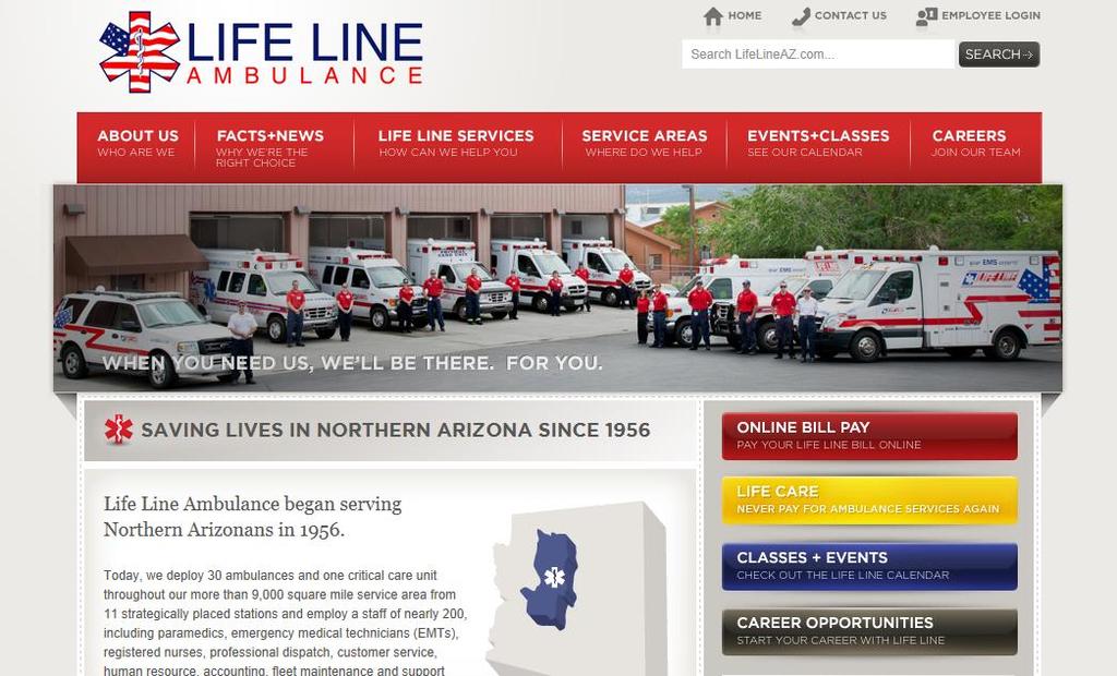 Welcome to the AMR Family On Wednesday, Lifeline Ambulance became a part of the AMR family. Lifeline is the 911 and IFT Provider in Prescott, Arizona.