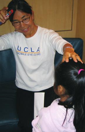 UCLA Mobile Eye Clinic The UCLA Mobile Eye Clinic has provided general eye care to adults and children throughout Southern California since 1975.