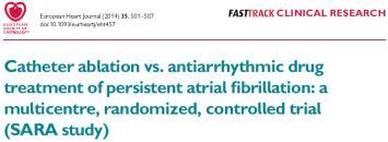 294 patients with PAF randomized to AAD vs RF PVI, 58 pts underwent a repeat procedure AF recurrence detected by 7 day holter Primary outcome was burden