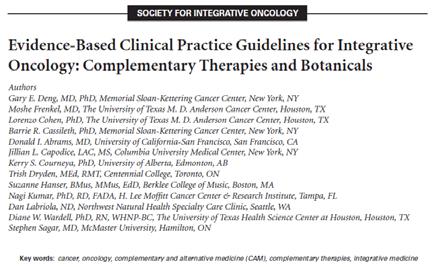 , MD,PhD SIO Guidelines ACCP Guidelines