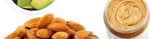 seeds, flaxseeds), nuts (walnuts, almonds),