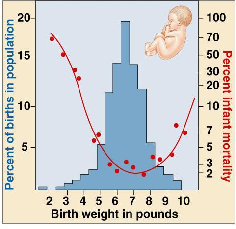 Babies born too large have