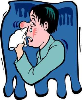 The Common Cold Symptoms usually include: Sneezing Stuffy or runny nose Sore