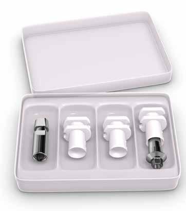 Plastic Snap Transfer with abutment enables quick and simple impression taking as the closed tray technique, while obtaining maximum precision of the open tray technique.