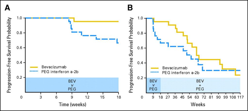 Early signal of clinical activity of VEGF inhibition in NETs BEV associated with sig.