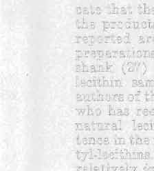 007% Bischoff reported that lecithin and cephalin were present in milk in the ratio 2:1.