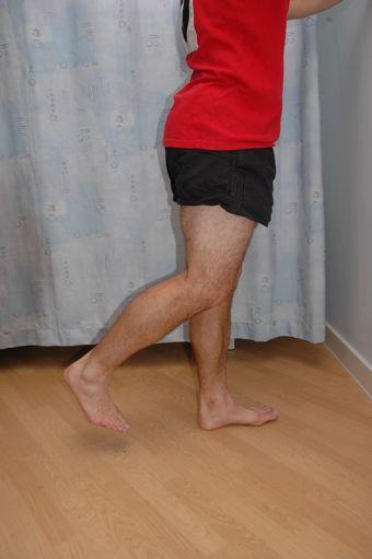 6. Hamstring catches Stand on your un-operated leg. Bring your other heel to your bottom.