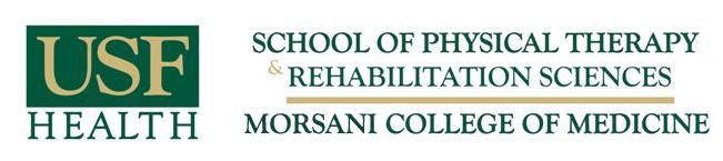 Faculty Council USF Health Morsani College of Medicine School of Physical Therapy & Rehabilitation Sciences: Update January, 24, 2017