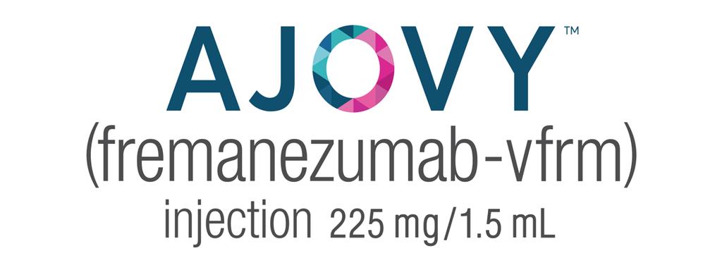 AJOVY TM (fremanezumab-vfrm) Injection Now FDA Approved: AJOVY is a new, approved therapy indicated for the preventive treatment of migraine in adults.