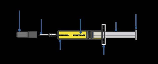 AJOVY prefilled syringe (Before use). See Figure A. Figure A AJOVY prefilled syringe (After use). See Figure B.
