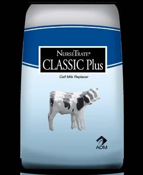 The Beginning Starts with a Sound Milk Replacer Program NurseTrate Classic and Classic Plus 20% all-milk protein and 20% fat (Classic) 22% all-milk protein and 20% fat