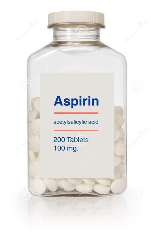 Triple medical therapy effective Aspirin reduces