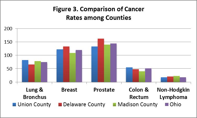 Chronic Diseases Cancer 3.1 From 2003 to 2005, 506 county residents were diagnosed with cancer.