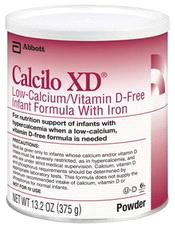 Calcilo XD Low-Calcium/Vitamin D-Free Infant Formula With Iron Nutrition support of infants with hypercalcemia, as may occur in infants with Williams syndrome, osteopetrosis, and primary neonatal