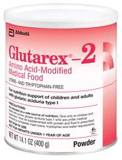 Glutarex -2 Amino Acid-Modified Medical Food Nutrition support of children and adults with glutaric aciduria type I. Lysine- and tryptophan-free. Use under medical supervision.
