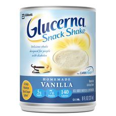 Glucerna Snack Shake GLUCERNA SNACK SHAKE is a delicious between-meal snack for use as part of a diabetes management plan. For people with diabetes. Use under medical supervision.
