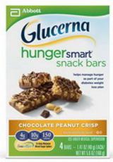 Glucerna Hunger Smart Snack Bars for people with diabetes Specially formulated as a partial meal replacement or snack for people with diabetes to be used as part of a weight loss plan.
