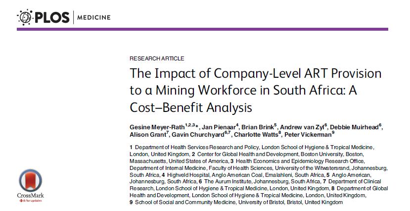 Cost-benefit analysis of ART
