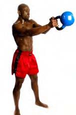 As the kettlebell reaches your shoulder, bring your opposite arm up to the kettlebell and switch