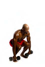 At standing position curl the dumbbells up to the biceps and then bring them back to hanging position at arm s length.