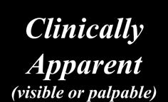 Slide 24 CS Extension Clinical Extension Clinically Inapparent (NOT visible or palpable)