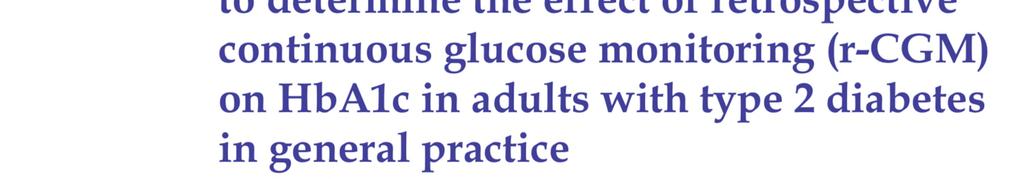 intermittent r-cgm in adults with T2D in primary care improve HbA1c?
