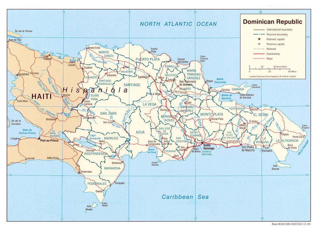Punta Cana, DR Map provided