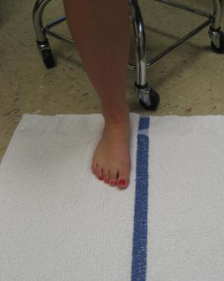 Towel Curls 1) Place a towel flat on the floor and sit in a chair at the end of it 2) Put your injured foot on the