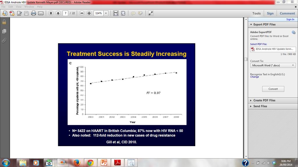 Treatment Success is Increasing!