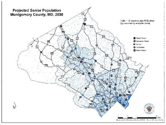 By 2030, the upcounty seniors population will grow