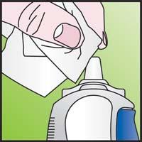 How to clean your VERAMYST Nasal Spray After each use: wipe the nozzle with a clean, dry tissue (Figure 8).