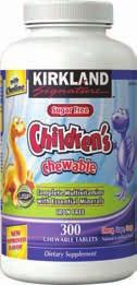 development.* Kirkland Signature Children s Chewables also feature vitamin C and vitamin D.