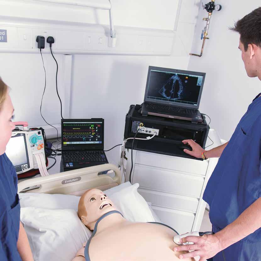 Transfer skills to clinical practice The HeartWorks TTE Mobile simulator allows us to incorporate ultrasound realistically and seamlessly within the overall scenario. Dr.