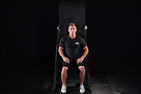 Squat 2/6 Wall Sit The wall sit acts as a foundation for developing the squat with a focus on form and stability.