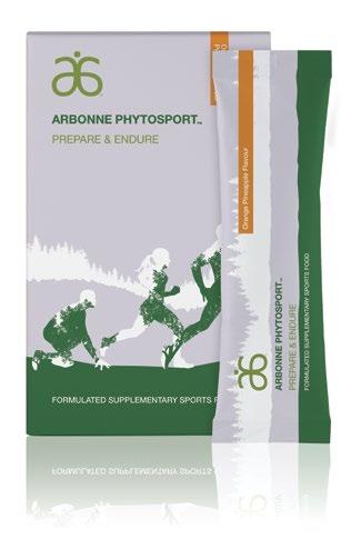 1 ARBONNE PHYTOSPORT Preparing the Body and Supporting Endurance Physical activity strains body tissues. Exercising breaks down muscle tissue, to some extent, to rebuild it stronger.