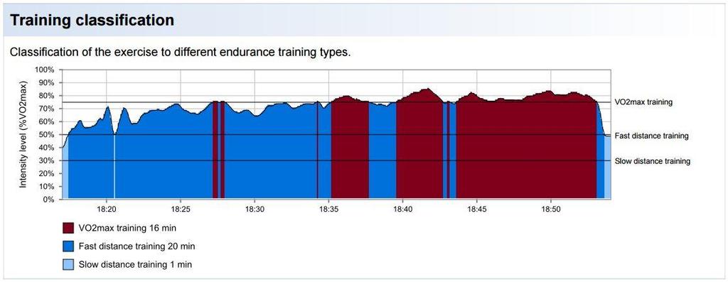 21 4.2. Training classification The diagram indicates changes in the level of intensity (load) over time.