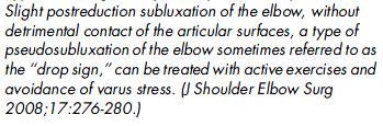 start isometric elbow flexion exercise 23 patients (5 non-op, 18 operative) Slight