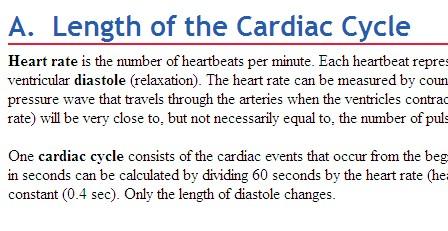 Activity 10: Experiment: Length of Cardiac Cycle Navigation: Wiley Plus > Read, Study, and Practice > Lab Exercise 28.