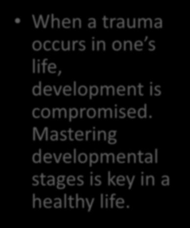 Trauma and Development When a