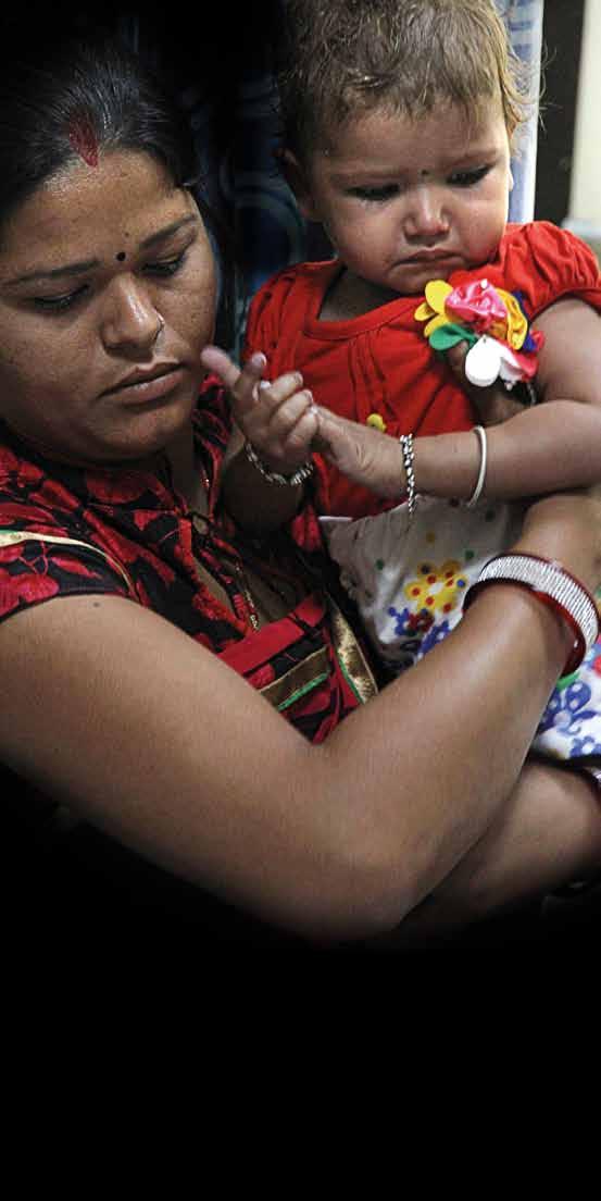 New Challenges, New Pathways By the time two-year-old Pratigya s father from Beethnok village in Bikaner came to SDMH, she had been diagnosed with a rare congenital disease Dextocardia with