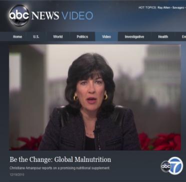 Support for Dairy: MSF Later in 2010, an extensive news report by Christiane Amanpour of ABC features MSF s Susan Shepherd.